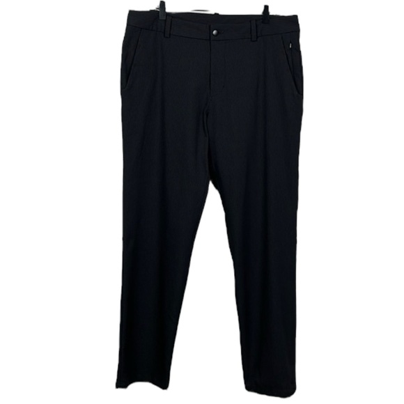LULULEMON Men's Work to Play Pinstripe Black Pants Size 30” x 34” -- Older Style - Picture 5 of 11